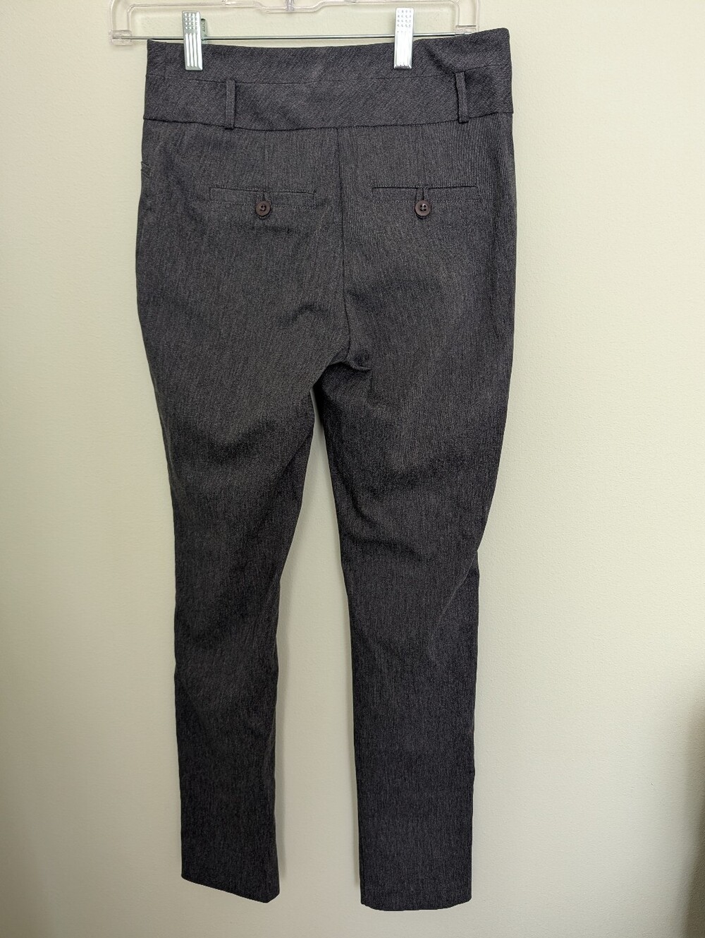 Rekucci Women’s Size 4 Charcoal Gray Stretch Straight Leg Dress Pants